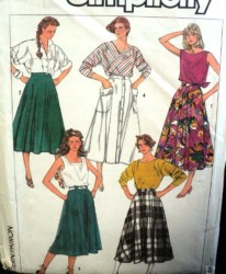 7502 FULL FLARE HALF CIRCLE SKIRTS 2 LENGTHS PATTERN 10-14